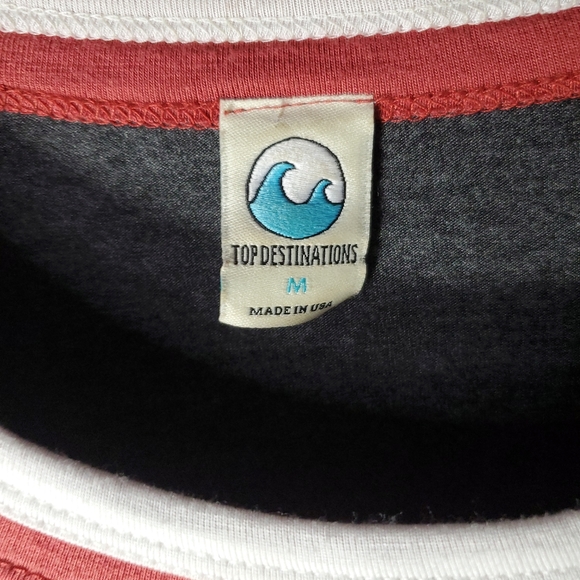 San Francisco California T-shirt Top Destination Tag Woman Size M made In USA - Picture 2 of 3